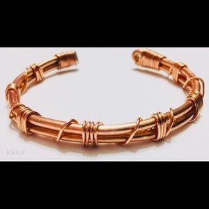 🌀Cuff Wire Wrapped Chic Celtic Bracelet Handmade